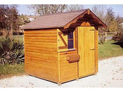 Abri jardin bois "Alsace" - 4 m² - 2.00 x 2.00 x 2.31 m - 16 mm