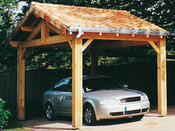 Garage bois - 15 m² - 5.00 x 3.00 x 3.75 m