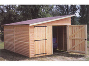 Garage bois "2001" - 12.21 m² - 3.03 x 4.03 x 2.50 m - 21 mm