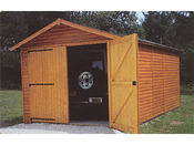 Garage bois "3003" - 12.21 m² - 3.03 x 4.03 x 2.40 m - 21 mm