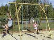 Portique bois - 4 agrès - H : 2.50m