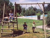 Portique bois - 4 agrès - H : 2.50 m