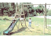 Portique bois - 4 agrès - H : 2.50 m