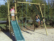 Portique bois - 4 agrès - H : 2.50 m
