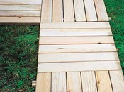 Dalle Caillebotis lisse droite de dimensions 0.60 x 0.60 m