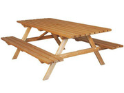 Table foresti�re en bois - 180 x 75 cm