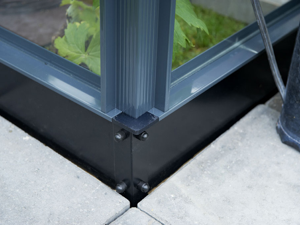 Embase pour serre verre Premium - 8,8m²