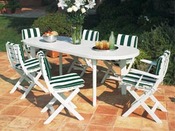 Salon jardin "Rovergarden Classic" - 1 table + 6 fauteuils