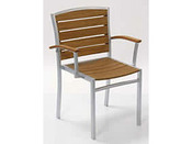 Fauteuil jardin "Neptune" - lot de 2 - teck massif