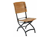 Chaise jardin "Provence" - lot de 2 - teck et aluminium