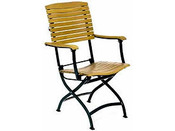 Fauteuil jardin "Provence" - lot de 2 - teck + aluminium