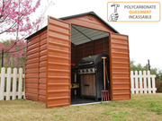 Abri de jardin PVC  Toit translucide  - 3.78 m²