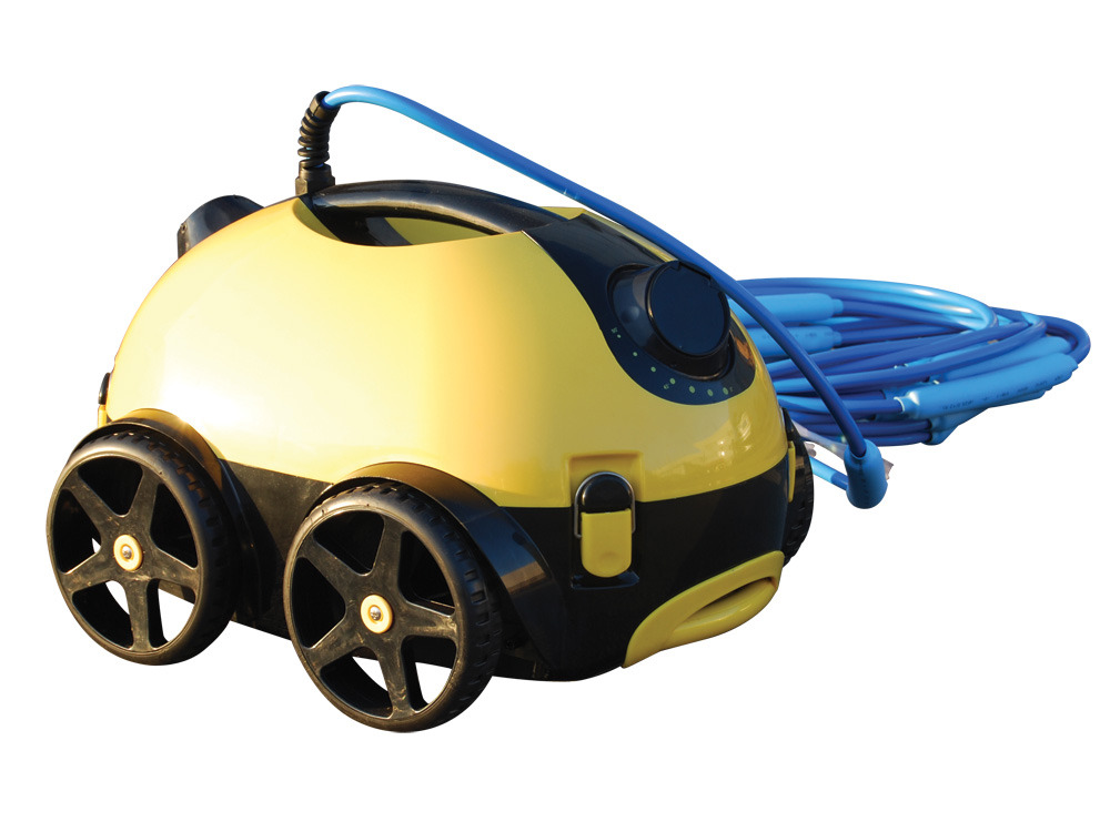 robot piscine jaune