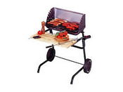 Barbecue bois "Santiago" - grille rectangle : 51 x 25 cm