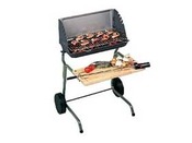 Barbecue bois "Victoria" - grille rectangle : 56 x 28 cm 