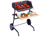 Barbecue bois "Panama" - grille rectangle : 53 x 59 cm 