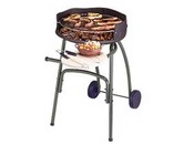 Barbecue bois "Amparo" - grille rectangle : 50 x 36 cm 