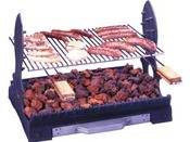 Barbecue bois "Philae" à batir - grille rectangle : 45 x 33 cm 
