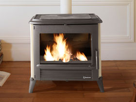 po&ecirc;le &agrave; bois en fonte sedan 15 - anthracite