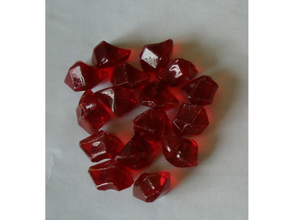 Pierres décoratives en fibre de verre rouge