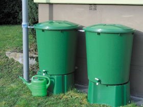 Kit 2 cuves de r�cup�ration d�eau de pluie 
