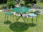 Salon jardin "Romance verte" - 1 Table   4 Chaises