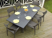 Salon jardin " Equinoxe" - 1 table + 6  fauteuils