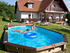 Piscine bois en kit allongée "Jenny" 6.10 x 4.00 x 1.30 m
