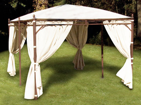 Tonelle rectangle en acier "Privilège 3x4 " - 3.00 x 4 x 2.30 / 2.75 m