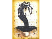 Fontaine "Champêtre à épi" - en pierre et fonte - L 50 x P 30 cm