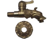Robinet pour fontaine en laiton verni 