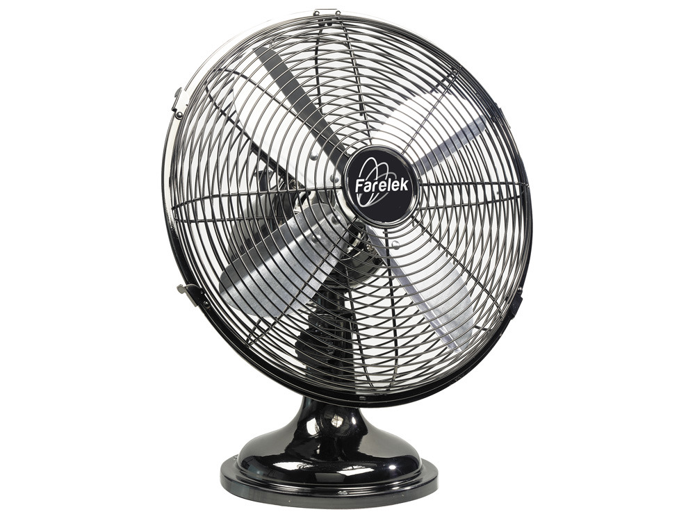 Ventilateur Ø 30 cm de table - chromé