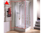Paroi de douche en verre OPTIMA pivotante H190 cm