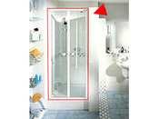 Paroi de douche en verre OPTIMA battante H190cm