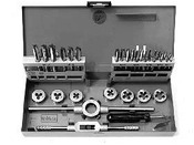 Coffret métaux "JEFIL" - 7 jeux de 3 tarauds, 7 filières extensibles