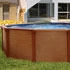 Piscine acier aspect bois en kit ronde "Mambo" 3.70 x 1.22 m