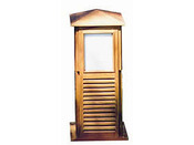 Eclairage de jardin - en Teck de Birmanie - 31 x 31 x 70 cm