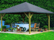 Tonnelle bois "Holm1" - 18.58 m� - 4.31 x 4.31 m