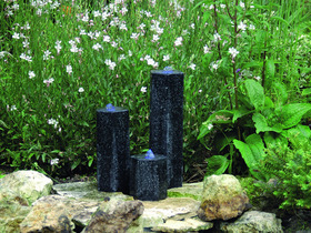 Fontaine " Padova " - 3 colonnes : 15 cm / 30 cm / 45 cm - bassin 59 x 36 cm