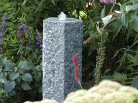 Fontaine " Salerno " - 1 colonne : 12 x 12 x 45 cm - bassin 59 x 36 cm