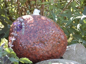 Fontaine " Himalaya " - 1 rocher 30 cm - bassin 40 x 40 cm