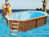 Piscine bois en kit allongée "Tonga" 6.10 x 4.00 x 1.20 m