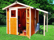Abri jardin bois " List 2 " - 3.63 m² - 1.81 x 2.01 x 2.26 m - 19 mm