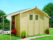 Abri jardin bois " Multimax 4 " - 4.41 m² - 2.44 x 1.80 x 2.31 m - 14 mm