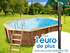 Piscine bois en kit "Caraibes"  6.10 x 4.00 x 1.20m ( En Option : Pour un 1€ supplémentaire : une douche 
