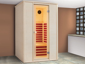 Cabine de sauna infrarouge " Premium Décor Salinas " 125 x 109 x 192 cm