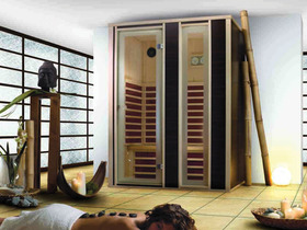 Cabine de sauna infrarouge " Premium Décor Madanga " 2 places 125 x 109 x 192 cm