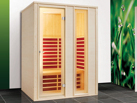 Cabine de sauna infrarouge " Premium Décor Salinas " 145 x 109 x 192 cm
