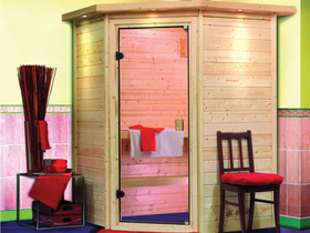 Sauna " Raja " + pôele + contrôle - 172 x 158 x 205 cm