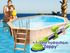 Piscine bois en kit " Tonga " 6.10 x 4.00 x 1.20m + robot hydraulique " Zappy "